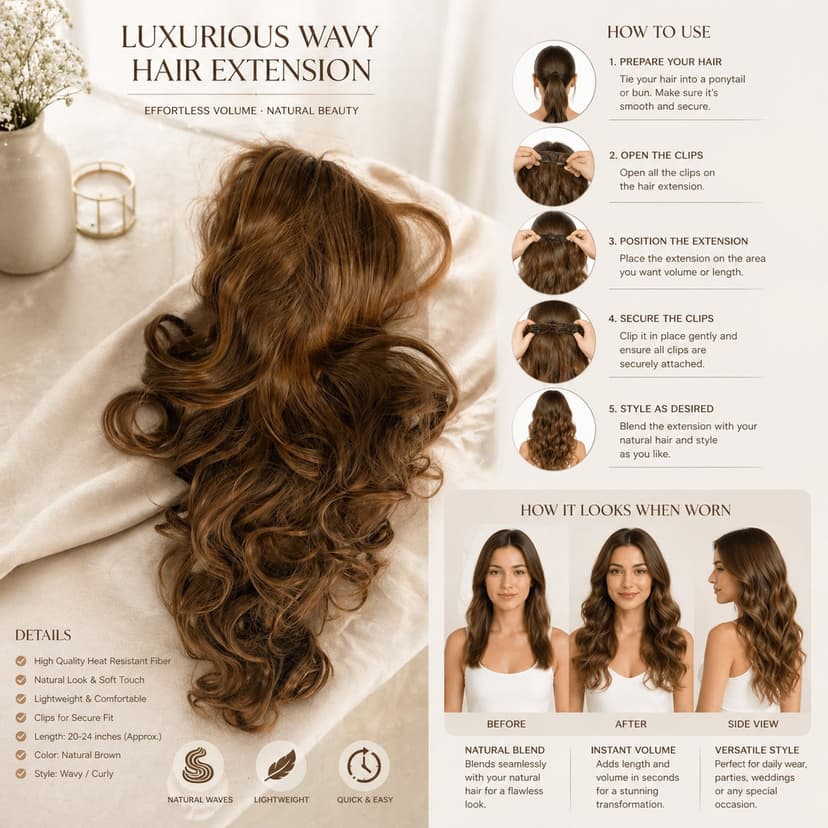 Jaw Clip Hair Extensions