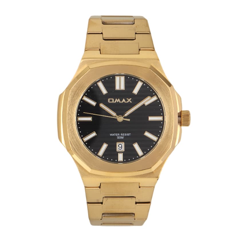 OMAX Water Resistant Gold-Tone Watch
