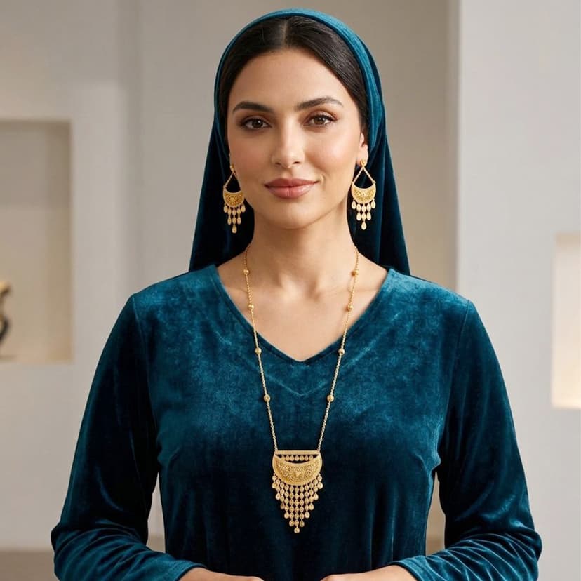 Golden Necklace Set