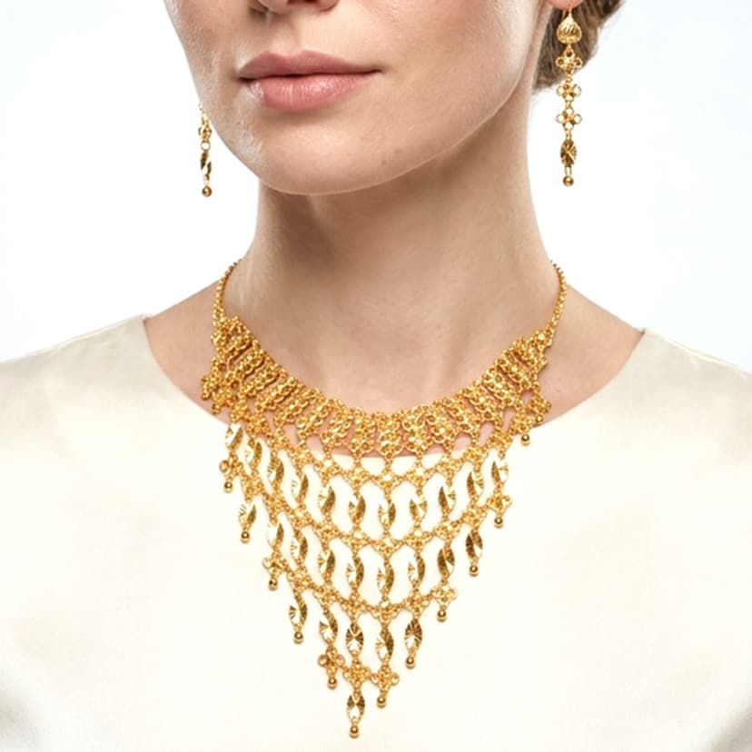 Golden Necklace Set