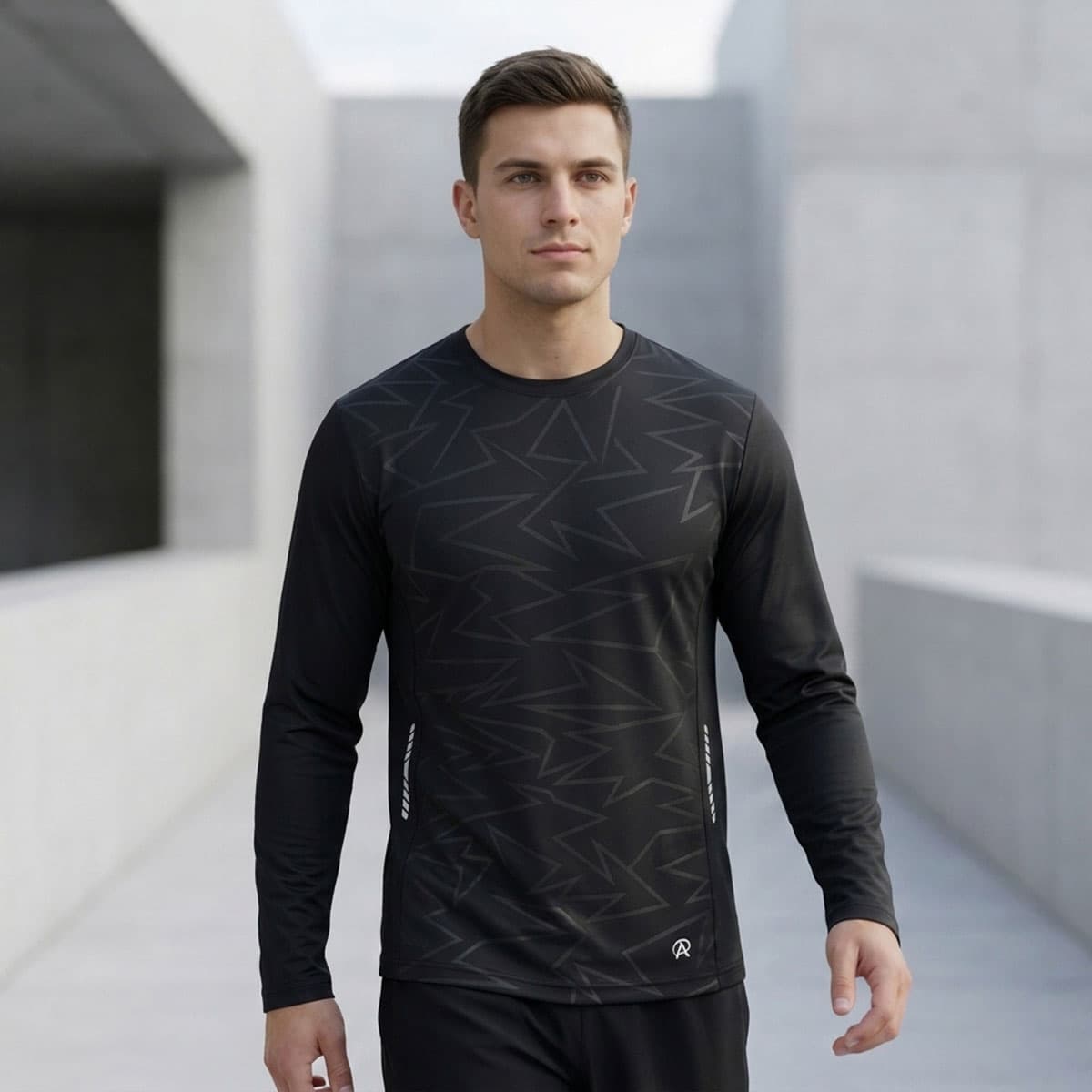 Men Sports T-Shirt Long Sleeve
