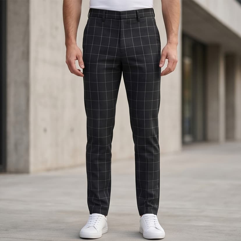 Men Regular Formal Pant Plain