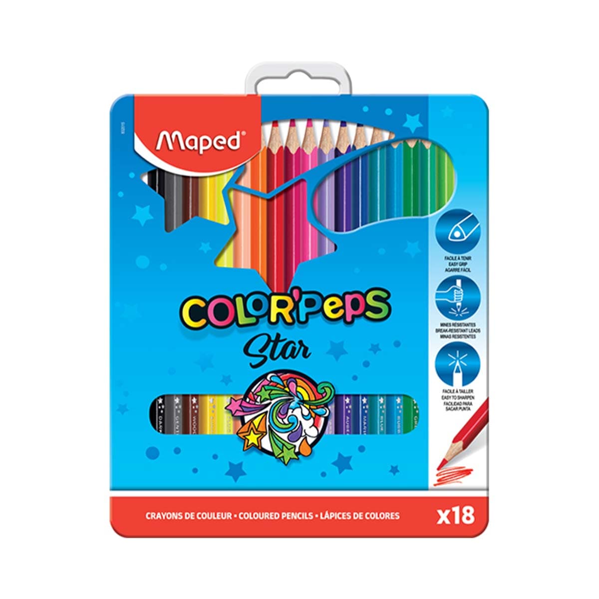 Maped Color Pep Metl Set 18Col