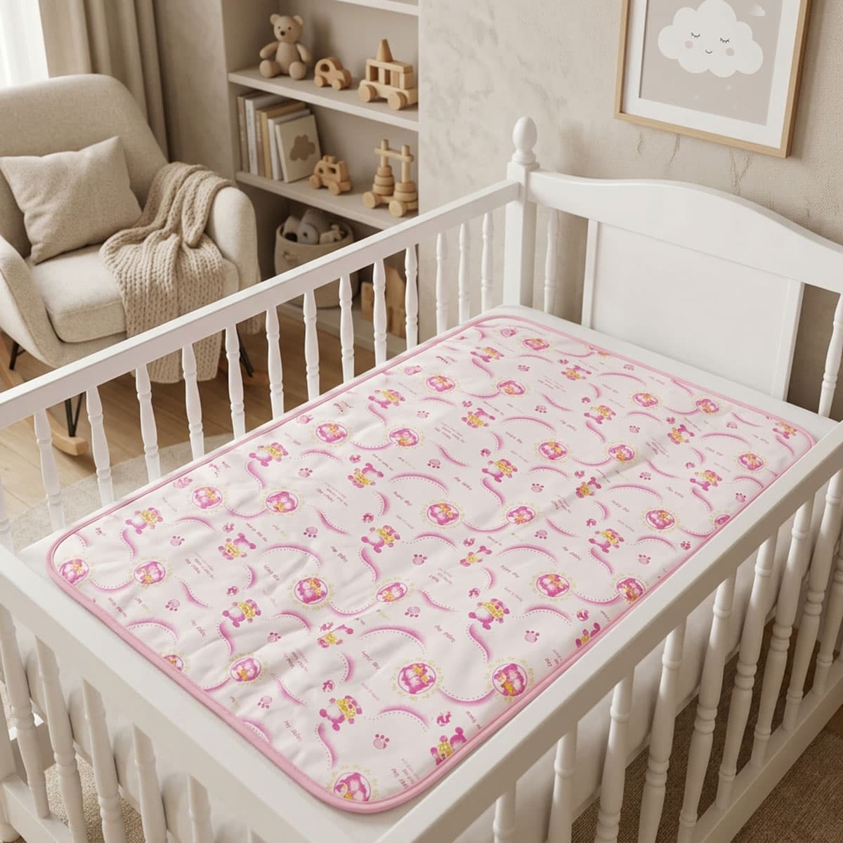 Baby Diaper Changing Sheet 75-Pink