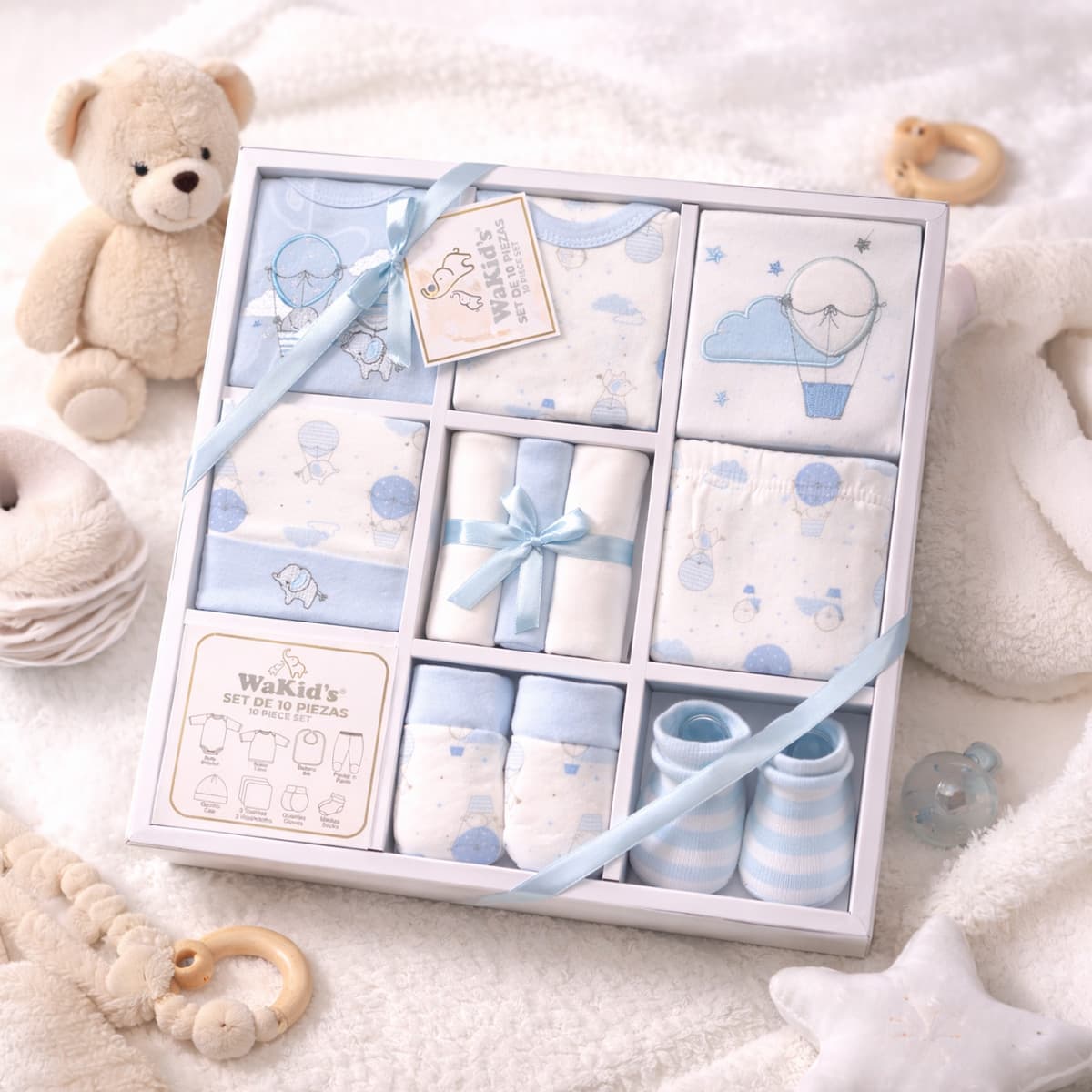 Baby Gift Set 10 Piece-Blue