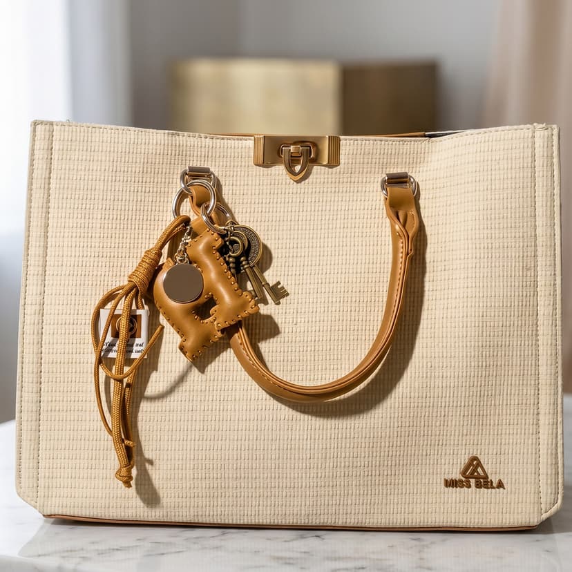 Ladies Soft Plain Handbag Large