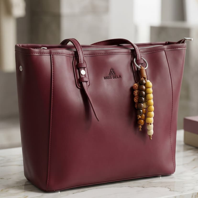 Ladies Soft Plain Handbag Large