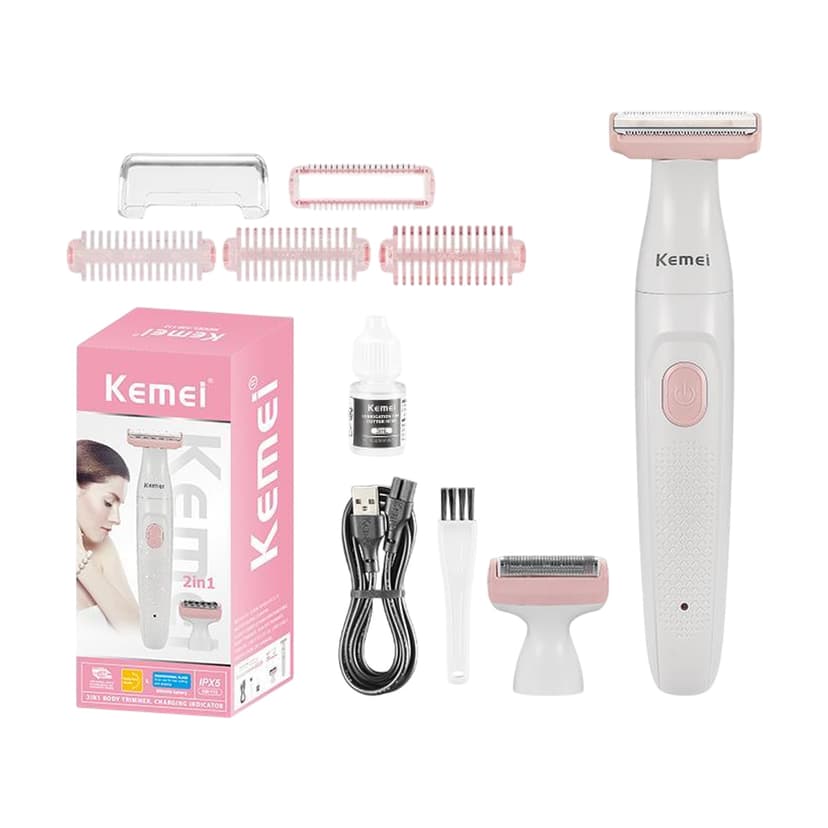 Kemei Mini Rechargeable Body Trimmer for Ladies