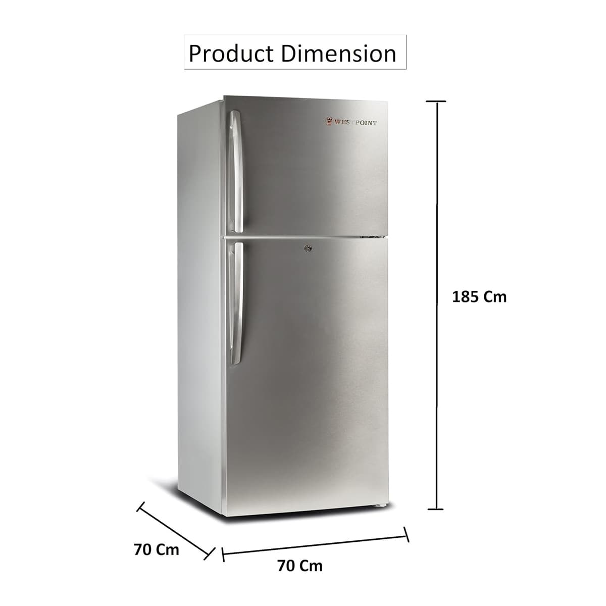 Westpoint Double Door Refrigerator 570L WNN-5719EIV