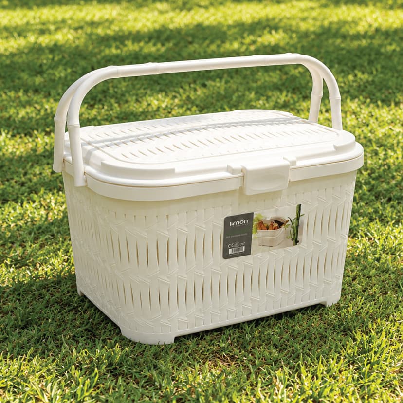 Limon Short Bamboo Picnic Basket Lid