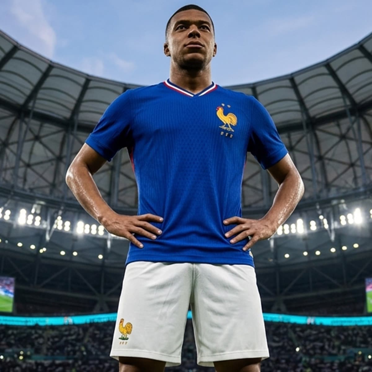 Men Football Set France Blue