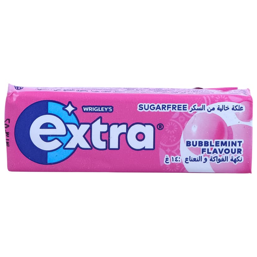 Wrigley's Extra Bubblemint Flavour Sugarfree Gum 14g