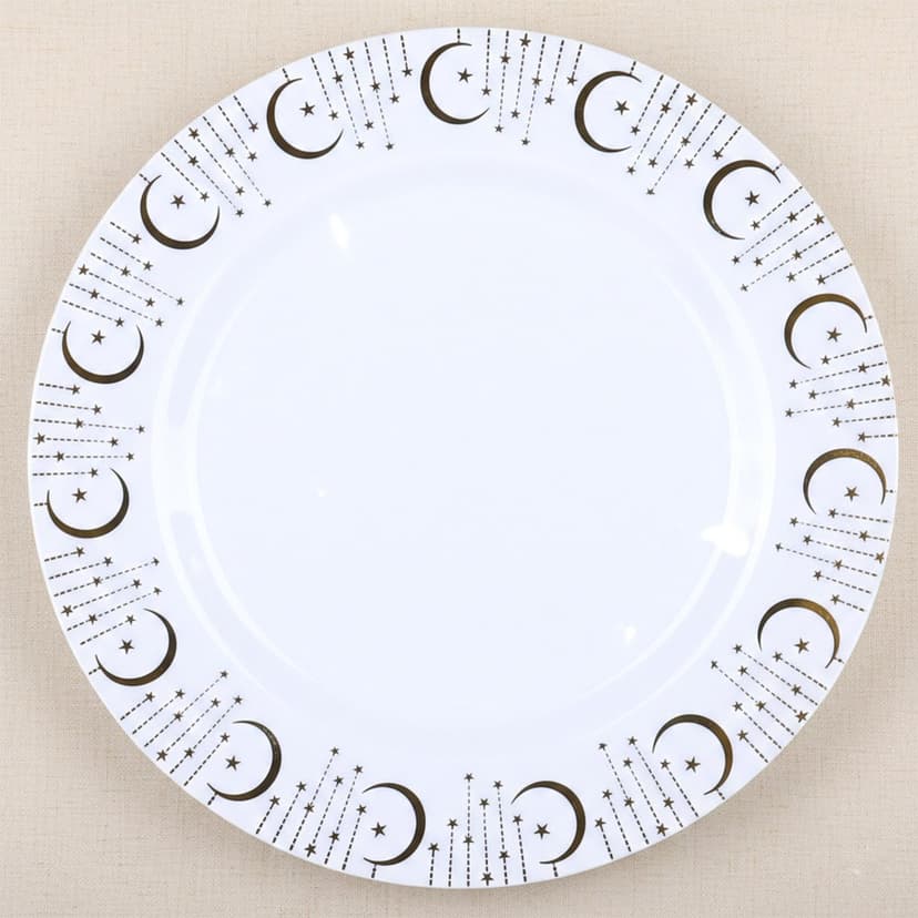 Round Dinner Plate Set 5 Piece