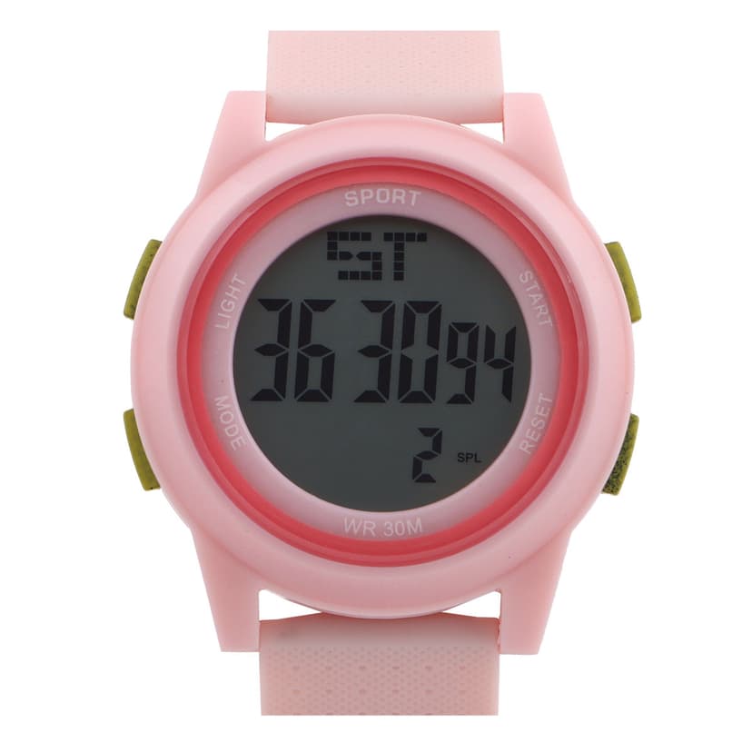 Ladies Rubber Strap Digital Watch