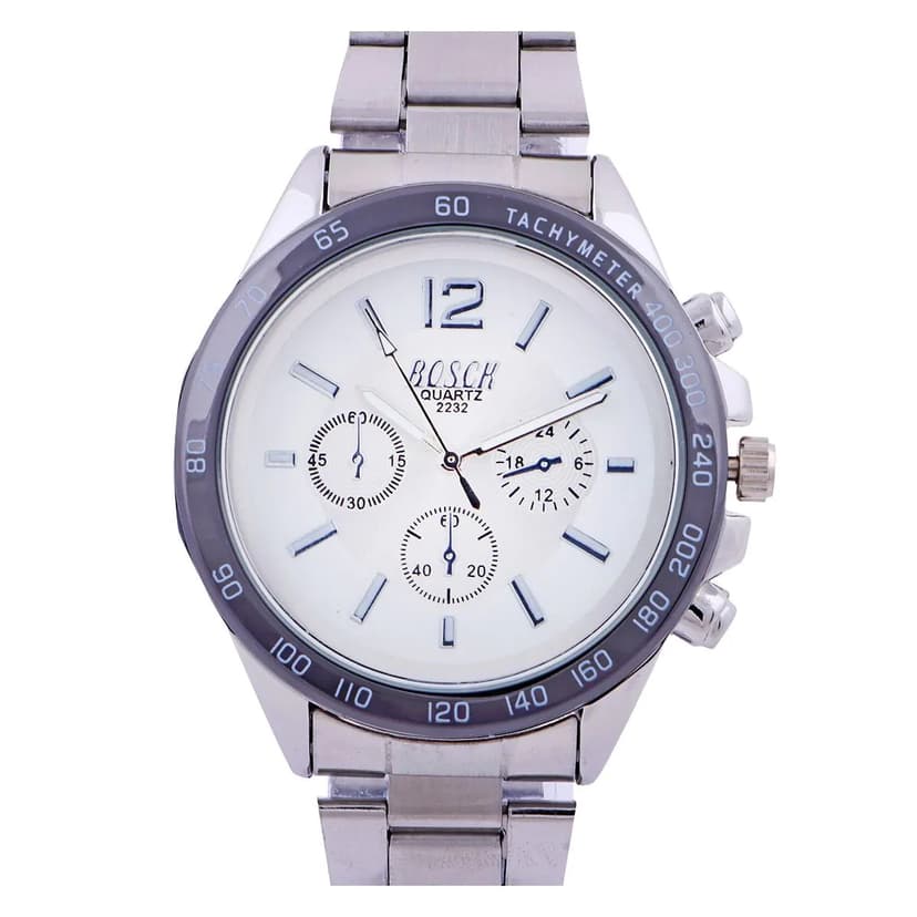 Bosck Gents Metal Strap Analog Watch W-2232-P