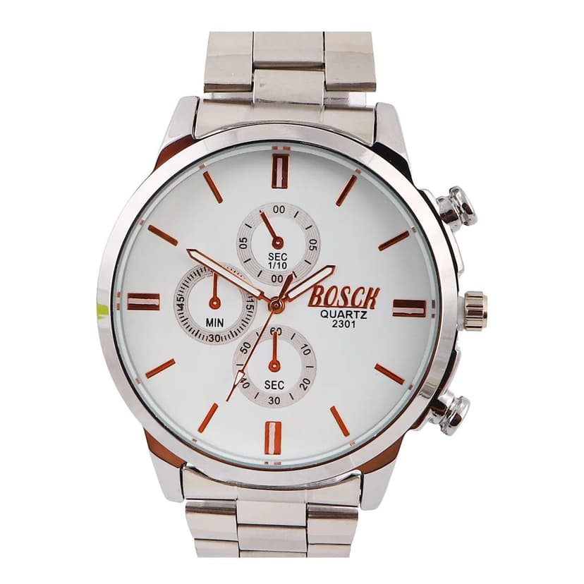 Bosck Gents Metal Strap Analog Watch W-2301