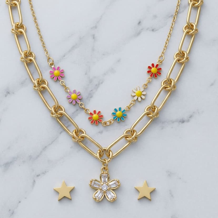 Chain Necklace Set