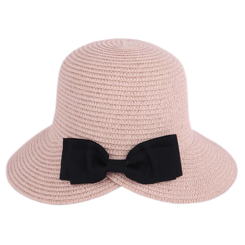 Ladies Sun Hat with Bow Black