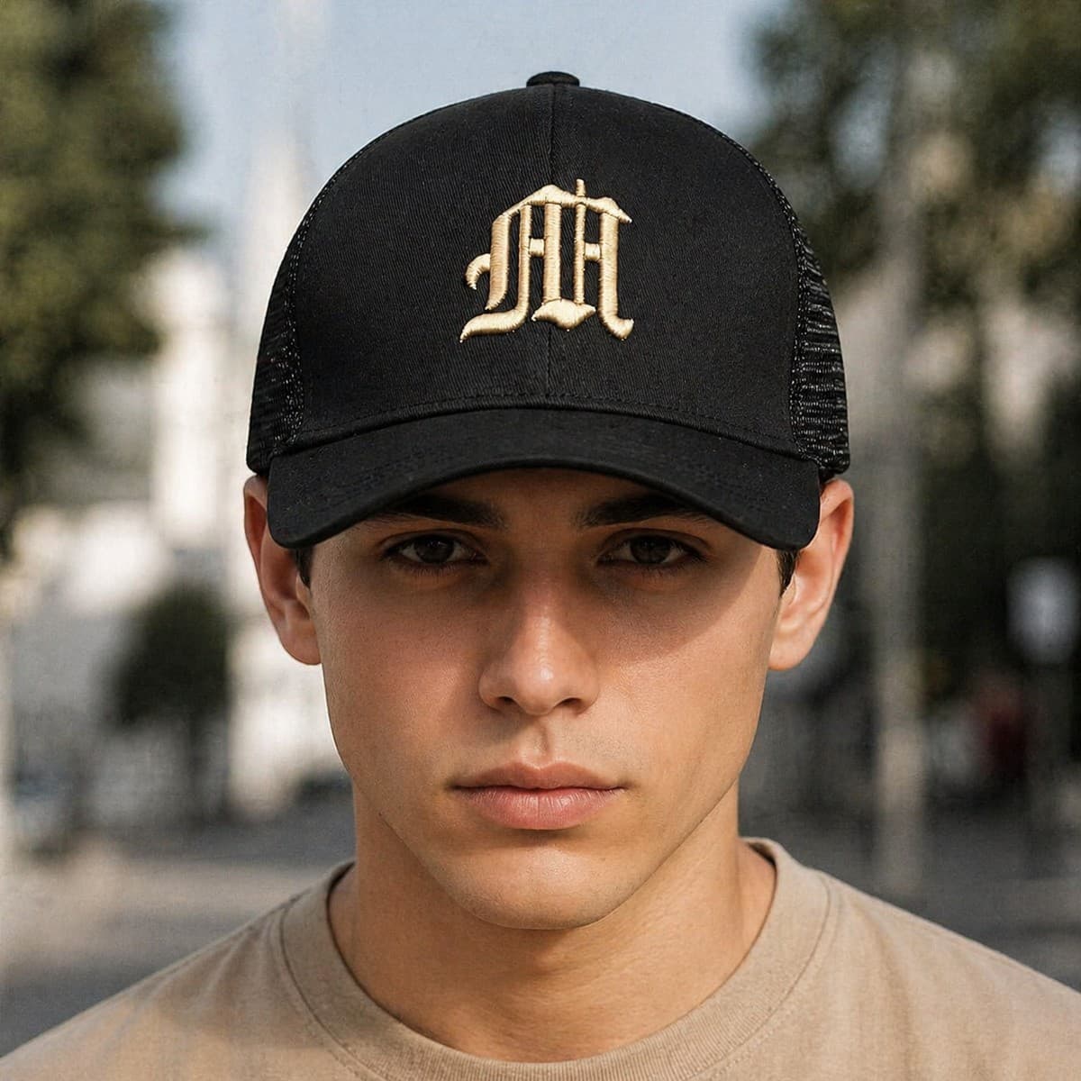 Mens Casual Cap-Black
