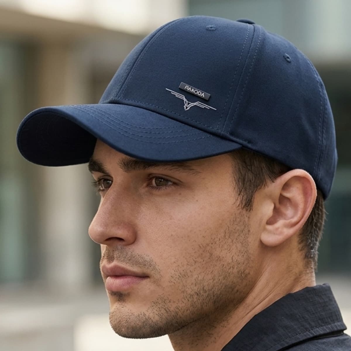Mens Casual Cap-Navy Blue
