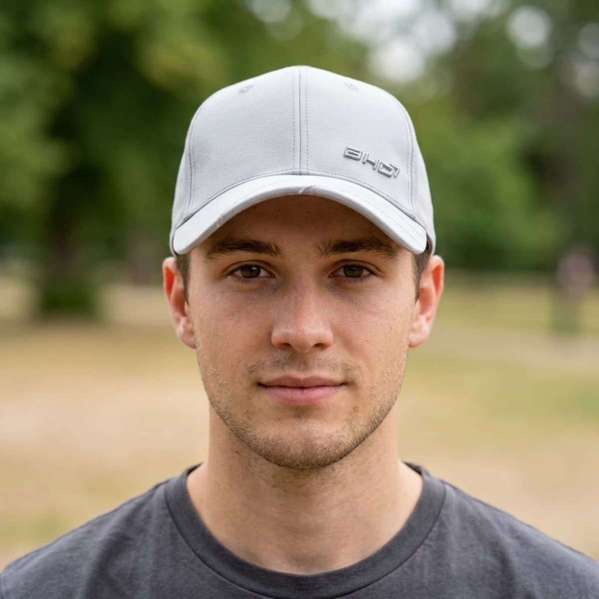 Mens Casual Cap-White