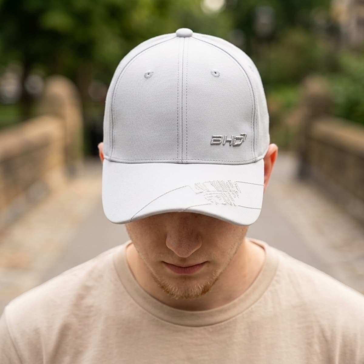 Mens Casual Cap-White