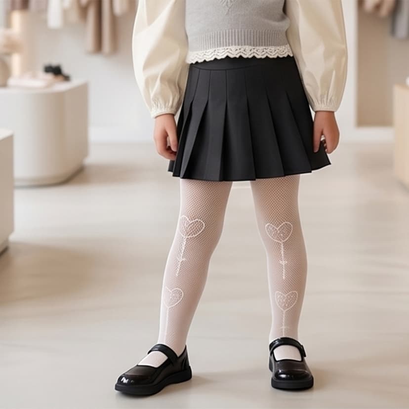 Girls Stocking White