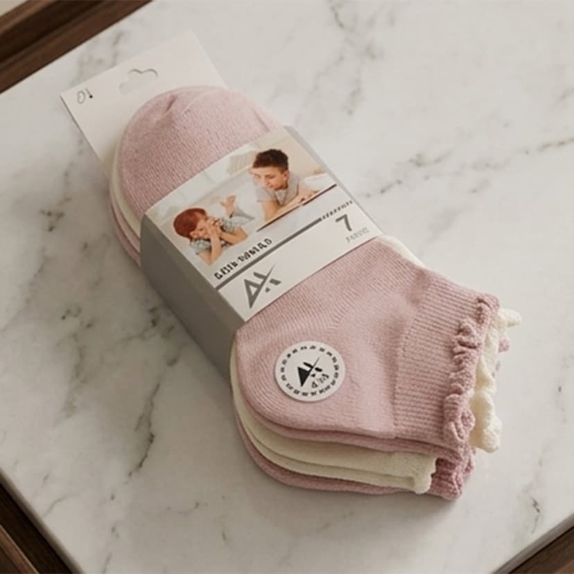 Girls Long Socks Set 7 Piece