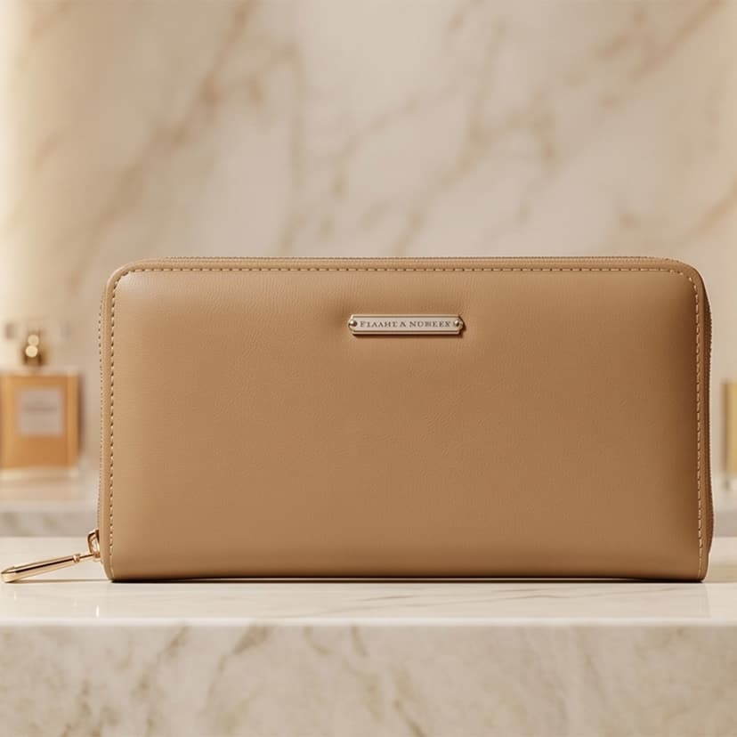 Ladies Large Plain Wallet