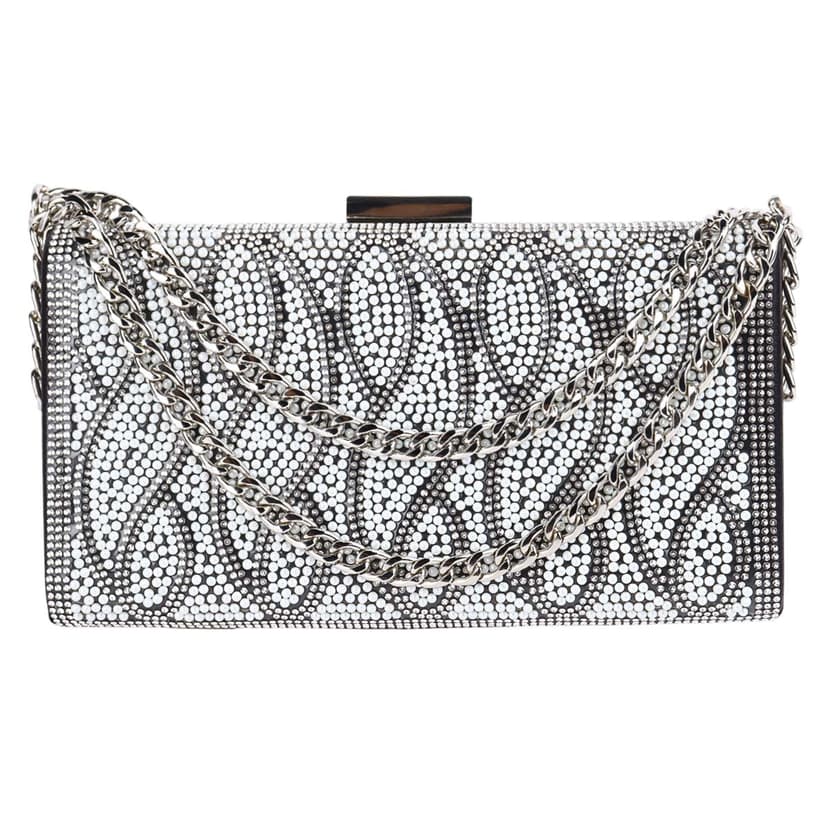 Crystal Embellished Clutch Bag