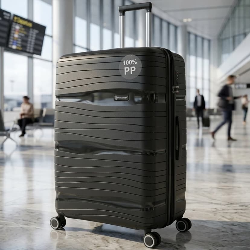 Hard Shell Plain Trolley Bag 20 Inch