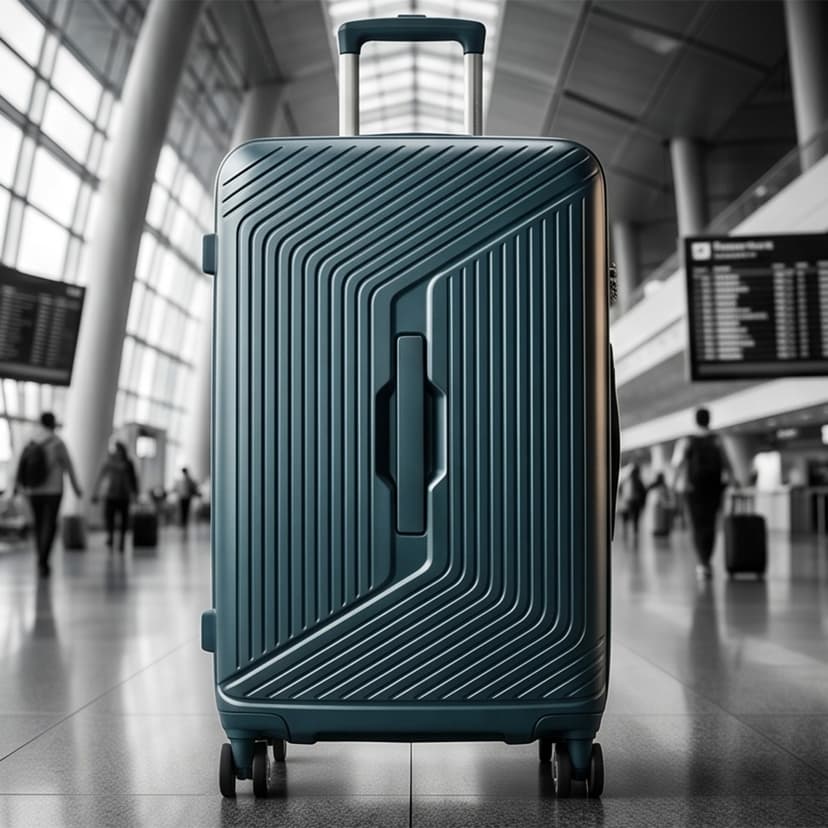 Hard Plain Trolley Bag 25 Inch