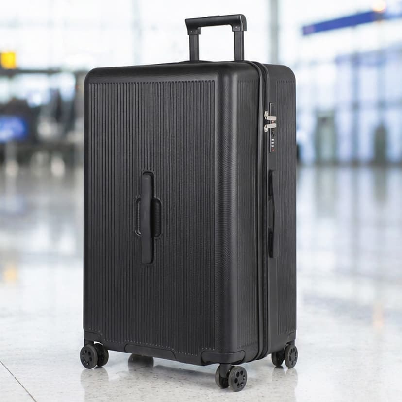 Hard Shell Plain Trolley Bag 24 Inch