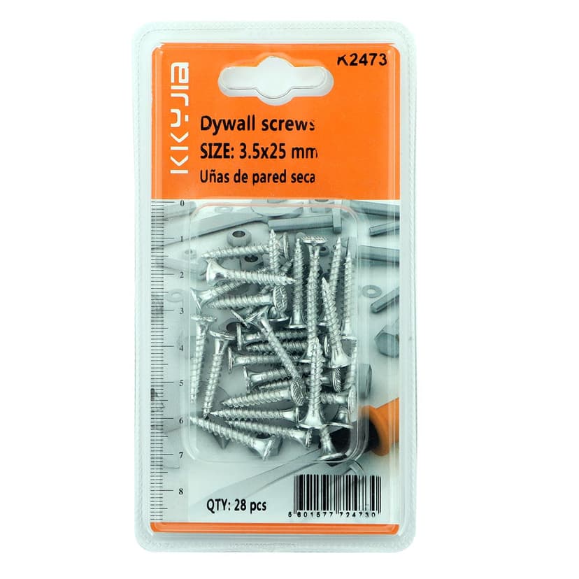 Drywall Screws 3.5x25mm 28 Pieces
