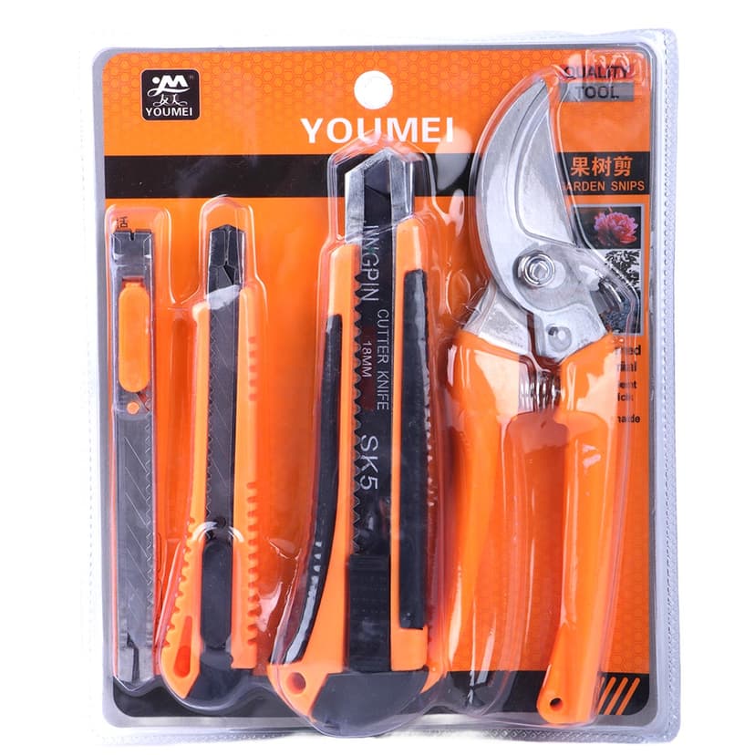 Youmei Garden Snips & Cutter Knife Set