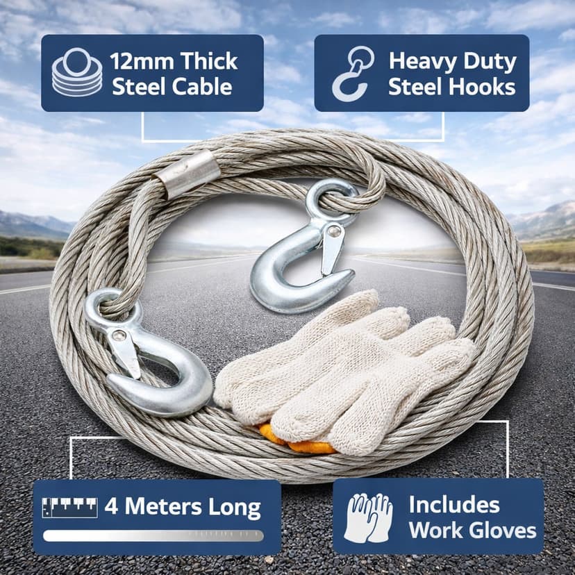 Tow Rope 4m 12mm
