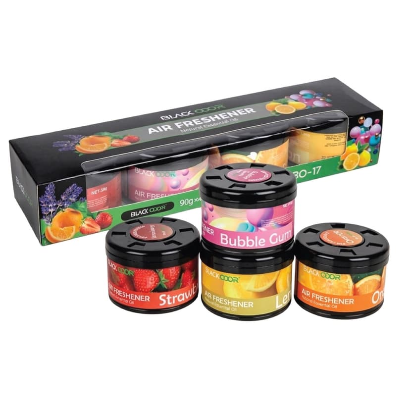 Odor Air Freshener Assorted Scents Black
