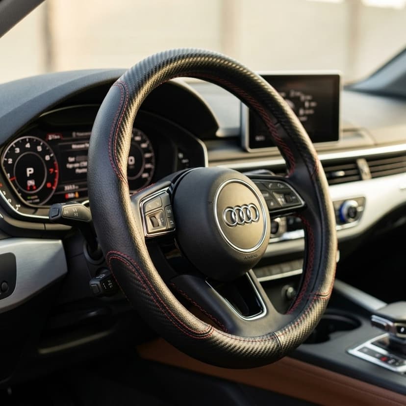 Leather Steering Cover