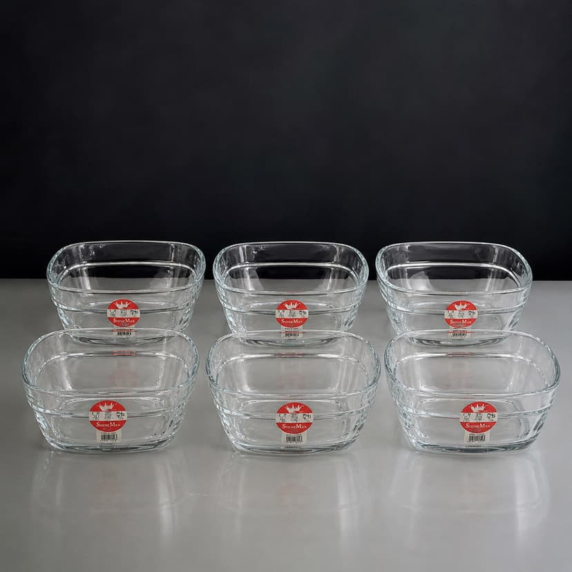 Glass Bowl Set 6 Piece