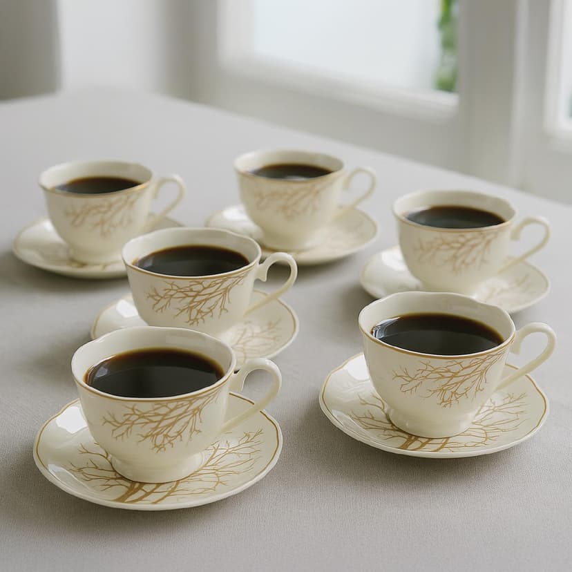 Ceramic Coffee Cup Saucer