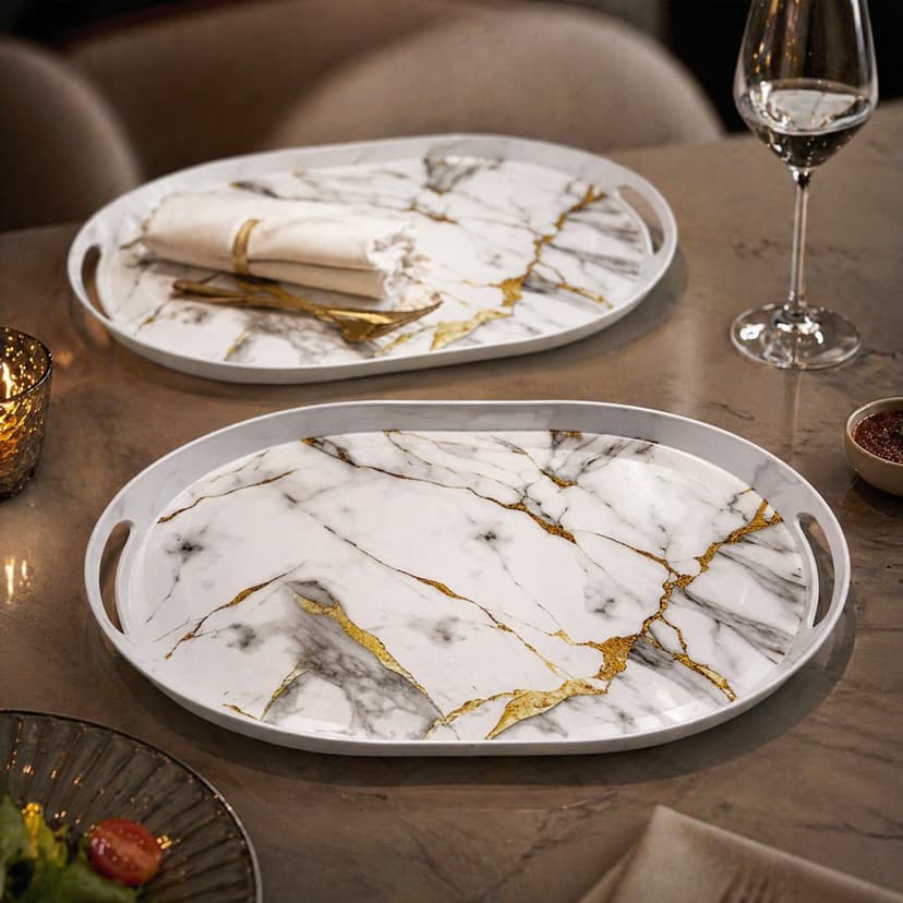 Melamine Oval Tray Large