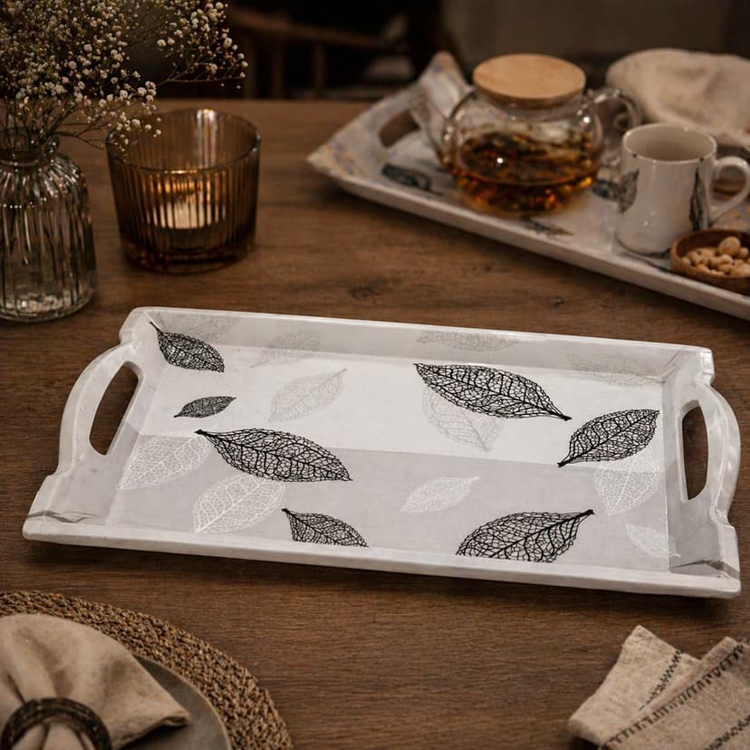 Melamine Tray with Handle Large