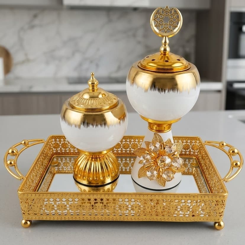 White Burner Set