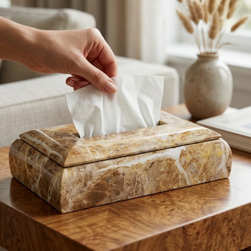 Gold Tissue Box