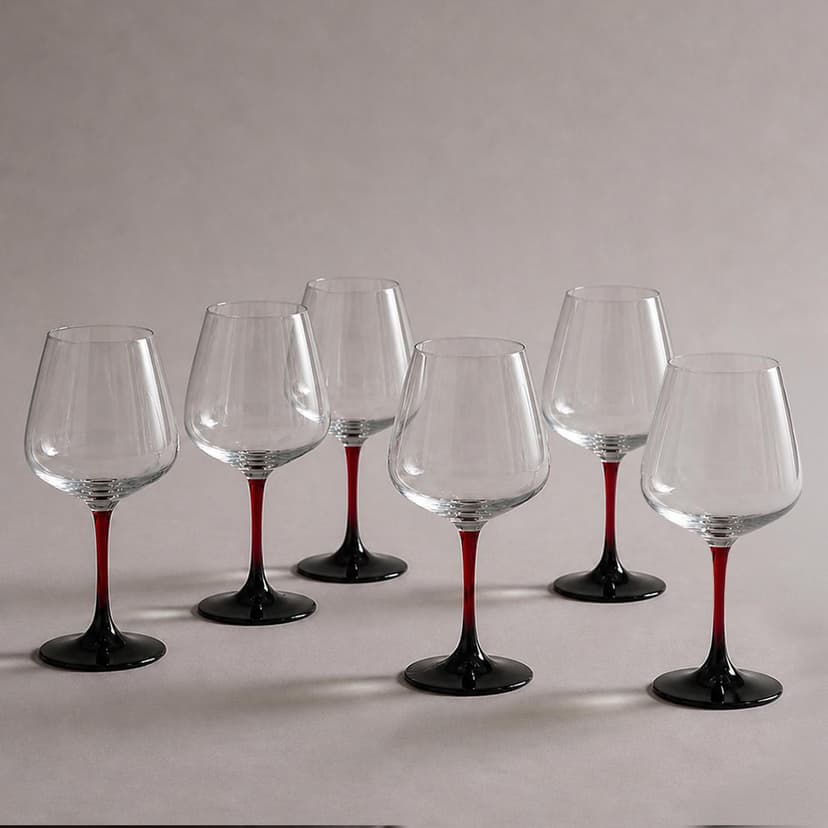 Glass Goblet Set 6 Piece