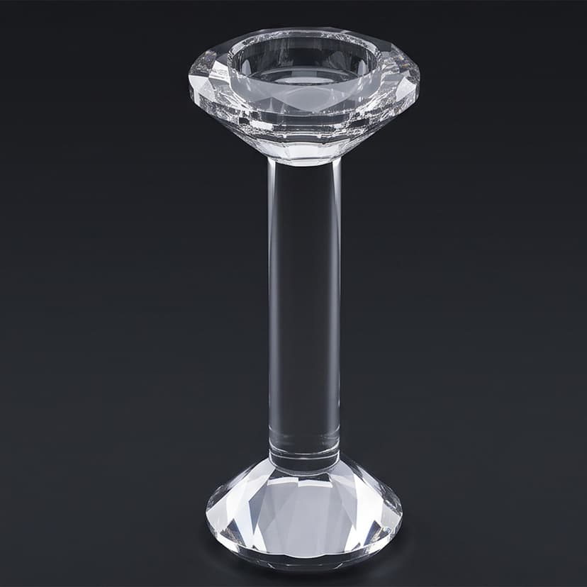 Crystal Candle Holder 15cm