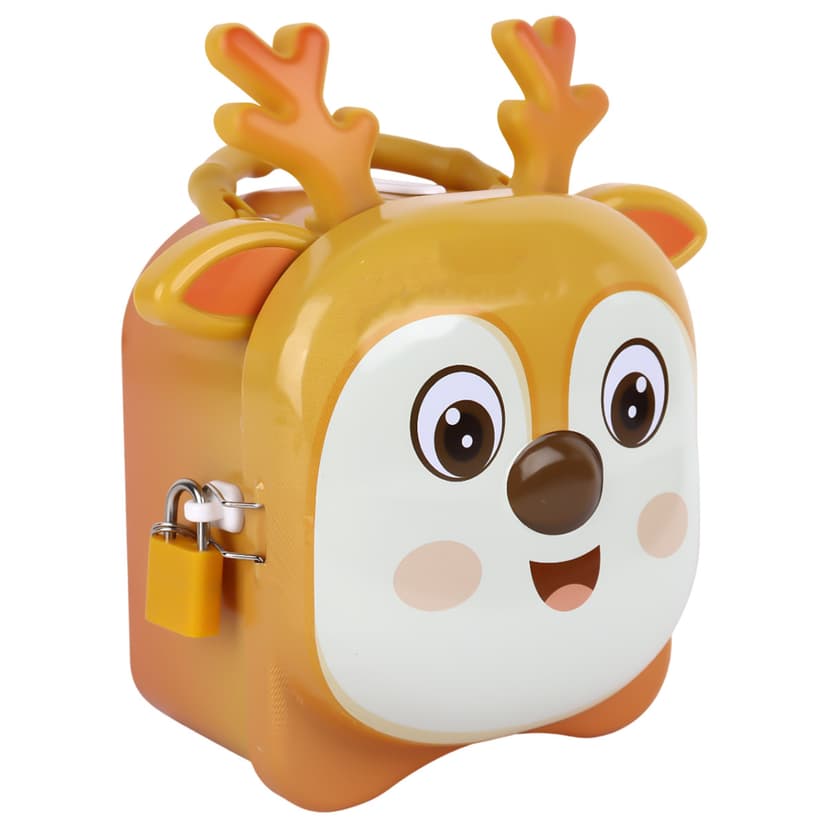 Reindeer Coin Box Tin