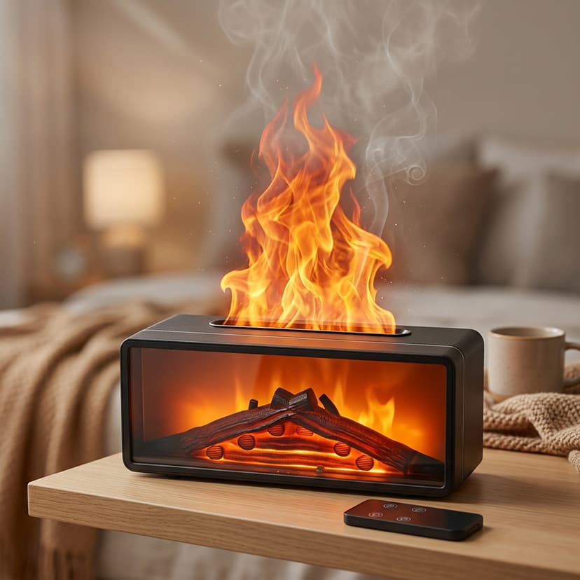 Flame Effect Humidifier with Remote Control 500ml