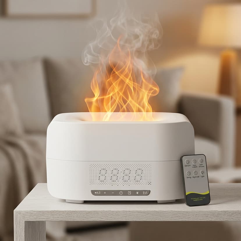 Flame Effect Humidifier with Remote Control 500ml