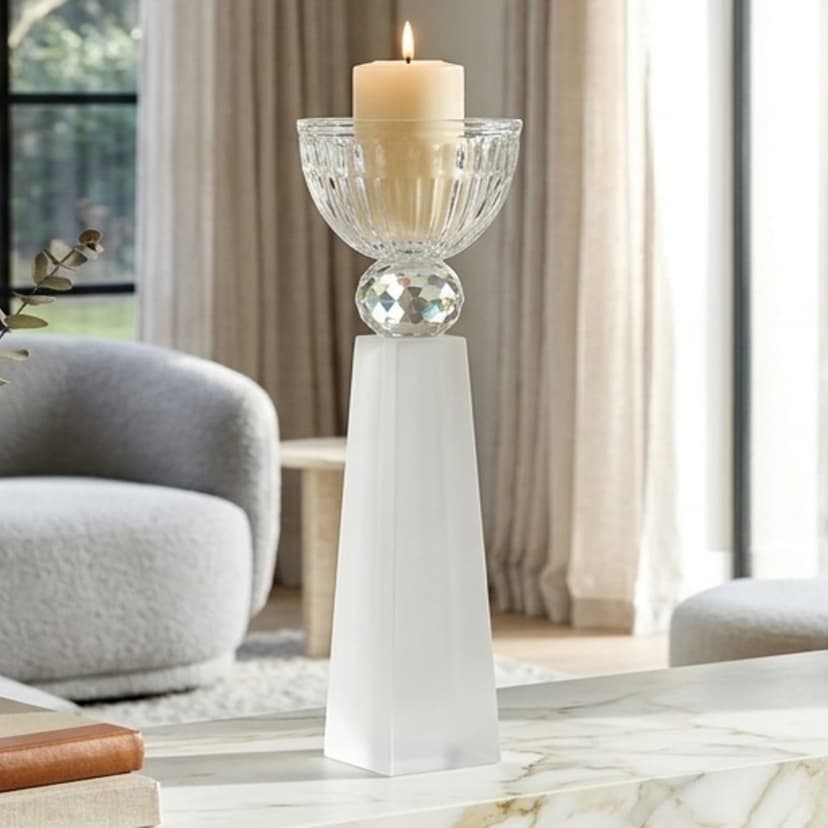 Glass Candle Holder